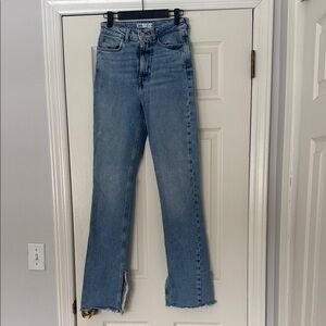 Zara Light Blue Straight Leg Jeans